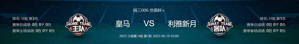 世俱杯成泡沫？首轮11队未进球，亚非对决缺乏观众，明晨皇马亮相